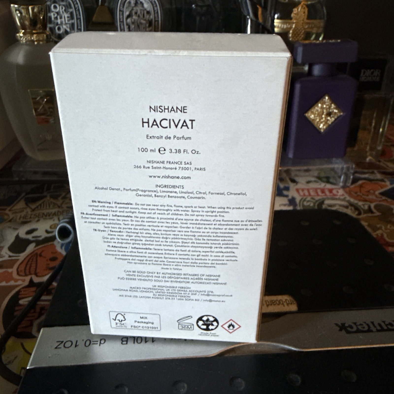 Nishane Hacivat Extrait de Parfum Spray 3.38 oz (Tester) Fragrances No Box