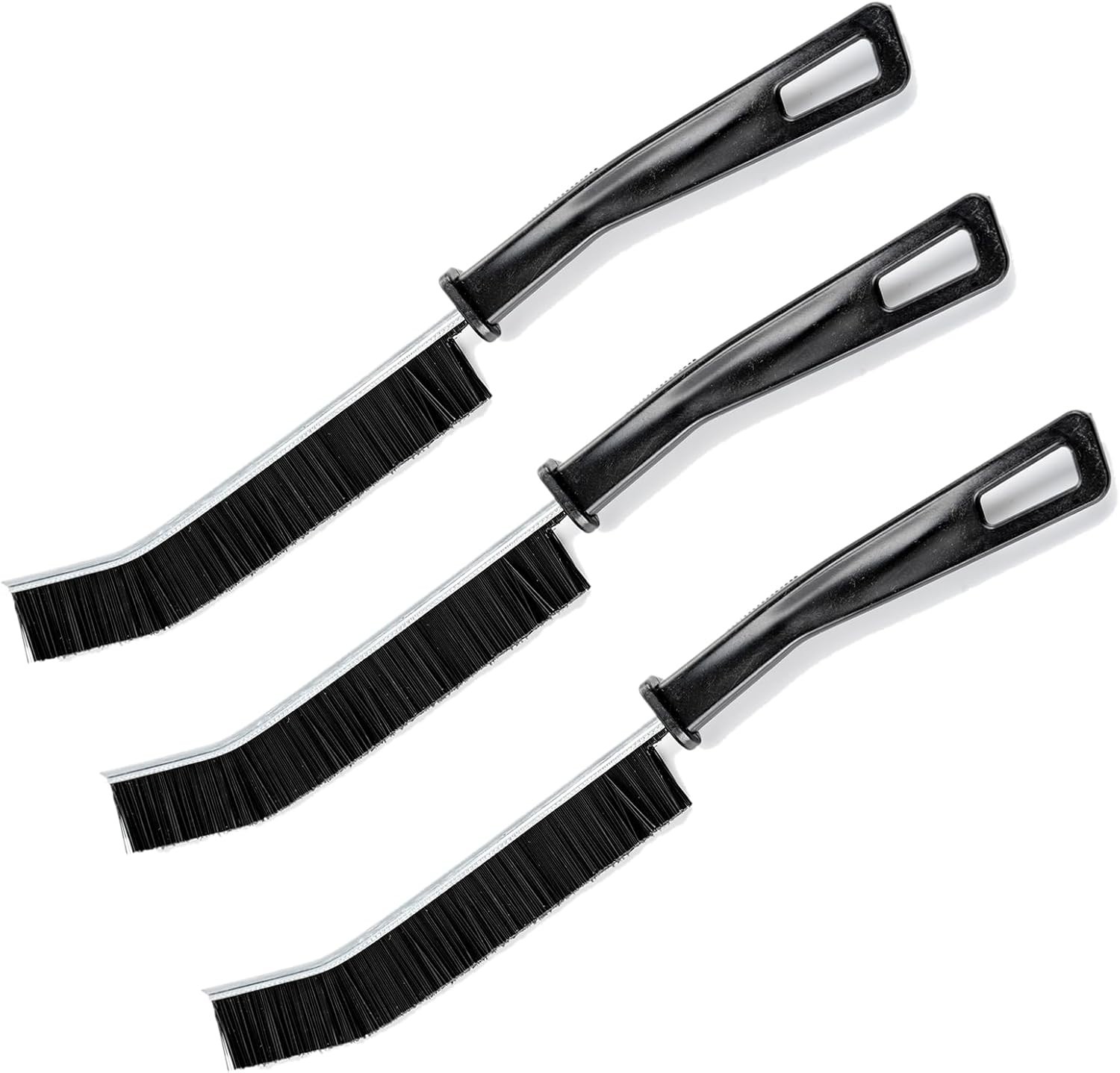 3-Piece Crevice Cleaning Brush Set – Ergonomic Non-Slip Grip for All Surfaces