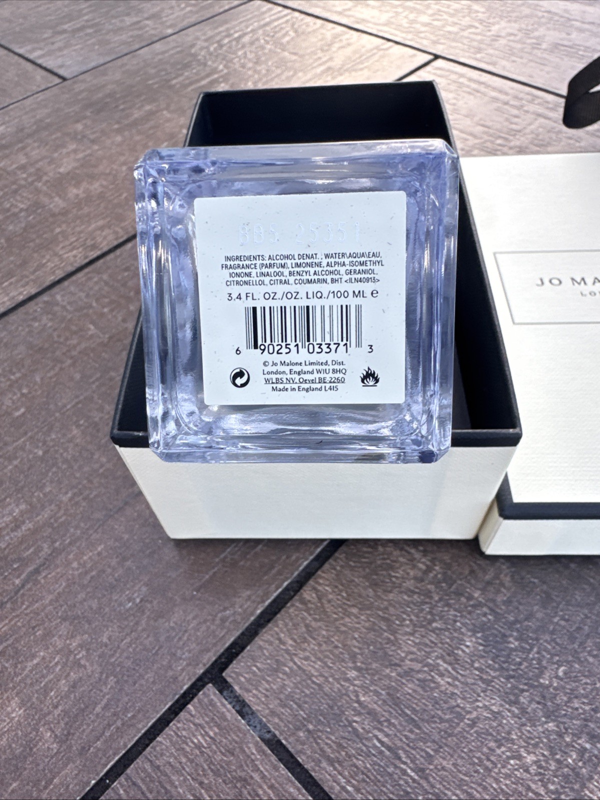 Jo Malone Wood Sage and Sea Salt Cologne 3.4 Ounce 100 Ml NIB Full Size