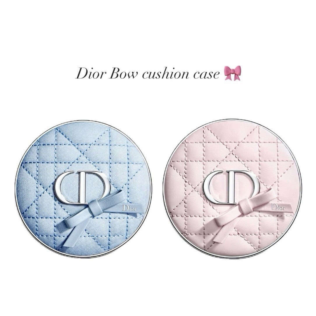 Dior Bow Forever Cushion [ Case Only ] Pink Blue Bow Limited Edition [Pre Order]