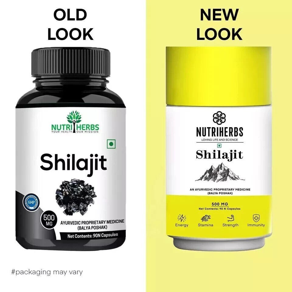 2X Nutriherbs Silajit Capsule for Performance, Stamina & Strength 90 Capsule