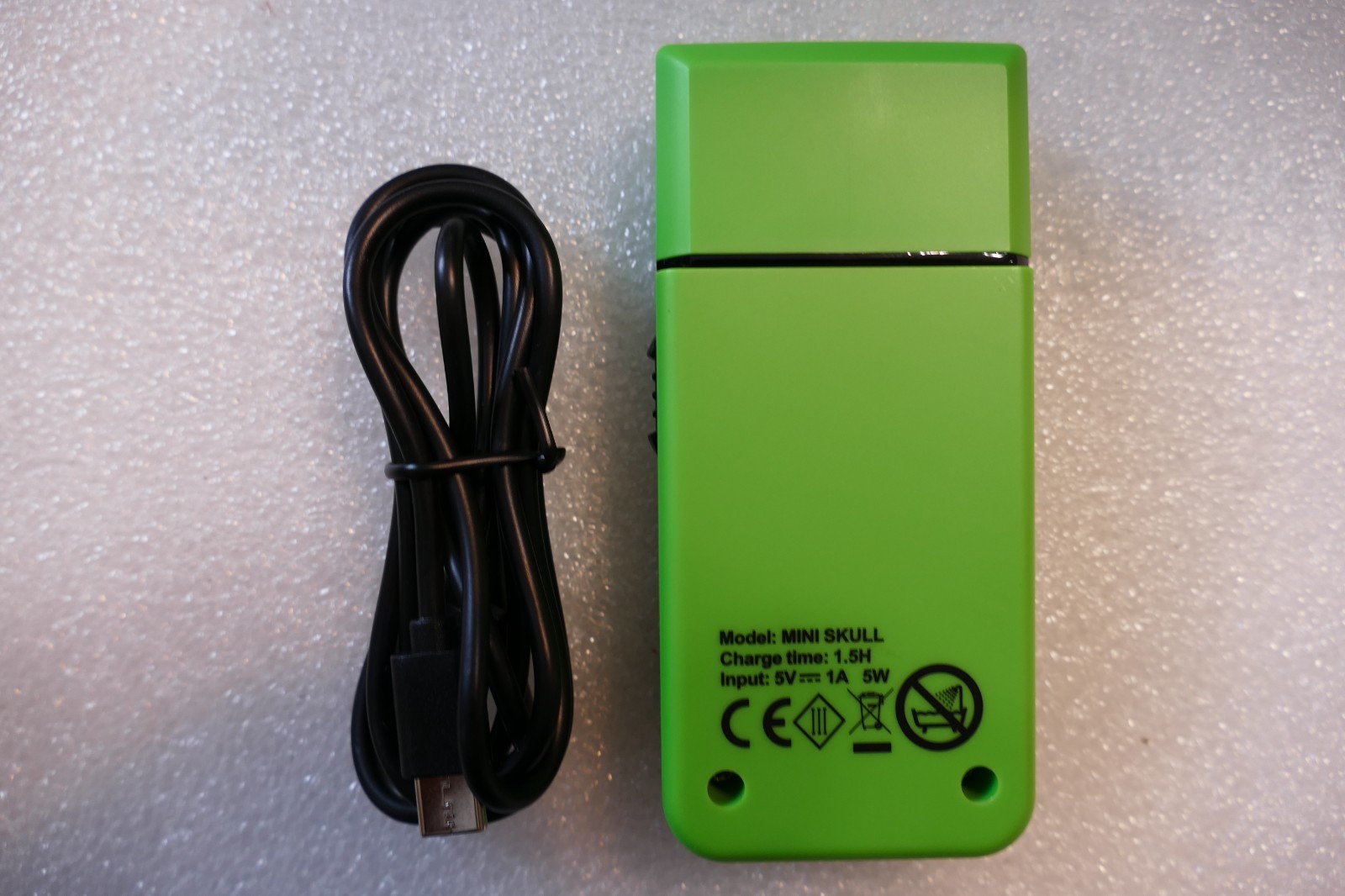 TPOB MINI SKULL Green Black Foil Head Unisex Trimmer USB Charging Face Head