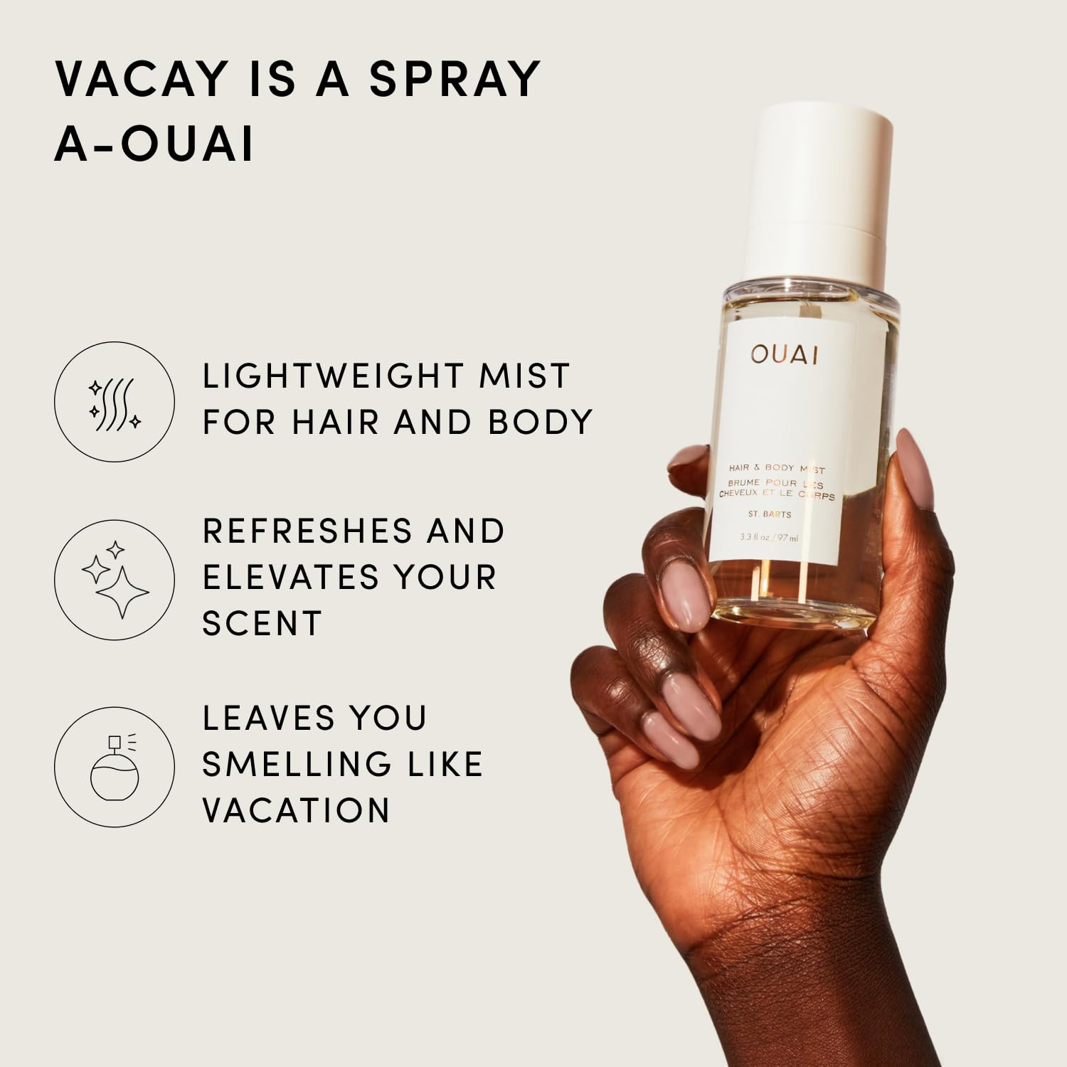 St. Barts Hair and Body Mist – Tropical-Scented Hair Perfume and Body Spray – No