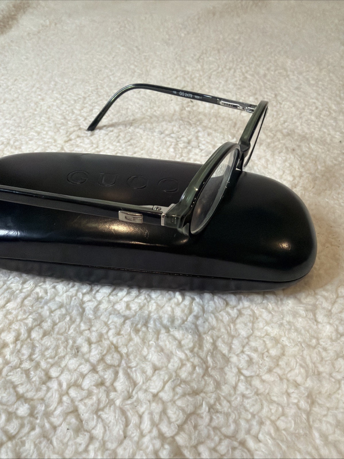 GUCCI GG 2479 M3X BLACK GREEN VINTAGE AUTHENTIC FRAMES EYEGLASSES W Case Luxury