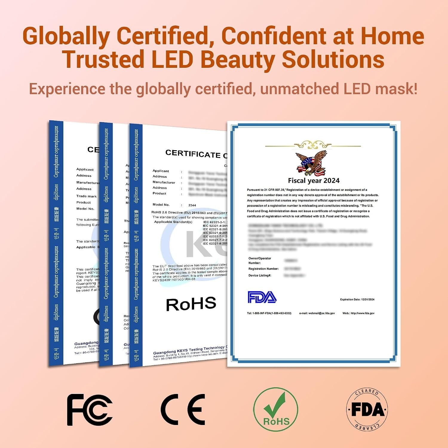 Advanced LED Face Mask with Infrared, Blue & Orange Light – Skin Rejuvenation