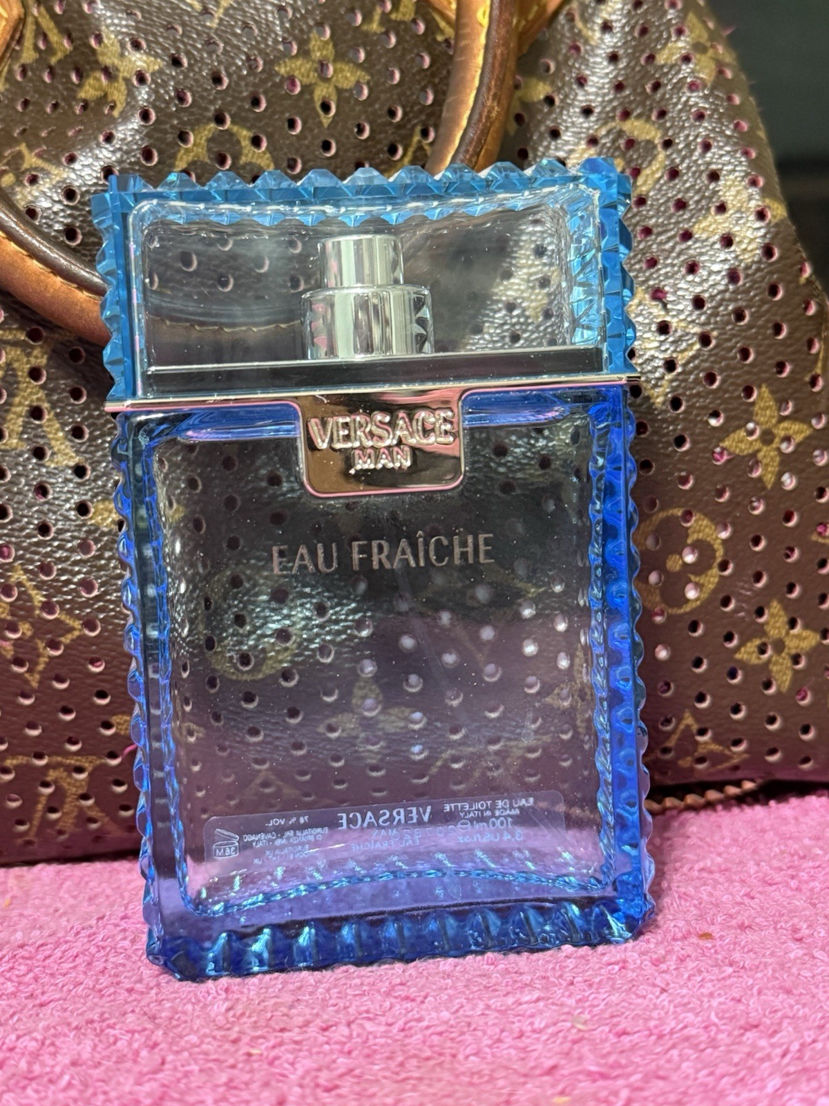 Versace Eau Fraîche Eau de Toilette Spray, Lemon Scent, 3.4 US fl oz