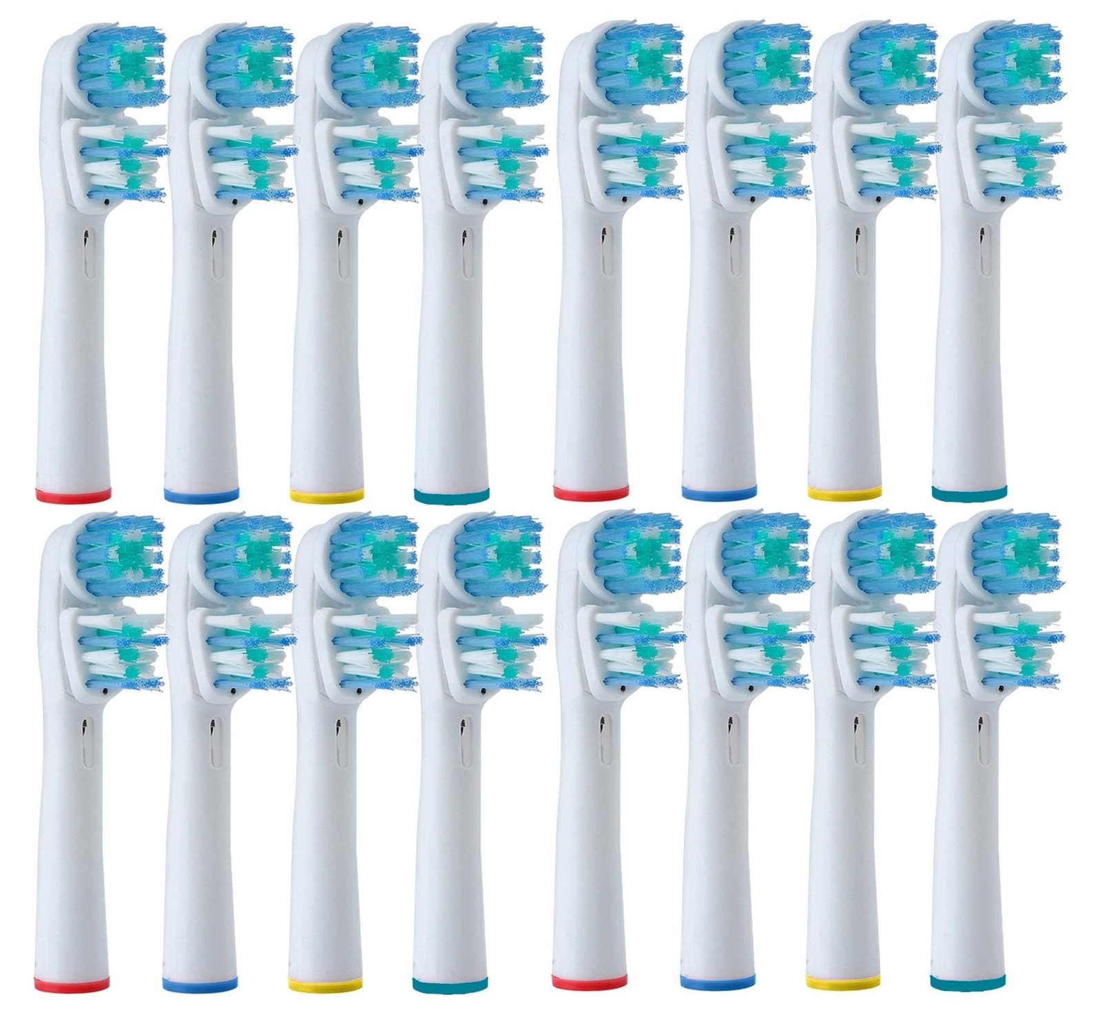 Hippie Hype Double Clean Brush Heads Compatible Braun Oral-B Dual Clean