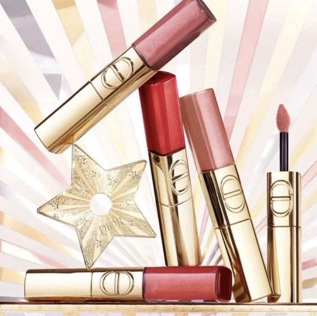 DIOR Rouge Dior Sequin Liquid Duo #220 Ribbons Holiday 2025 Limited Edition