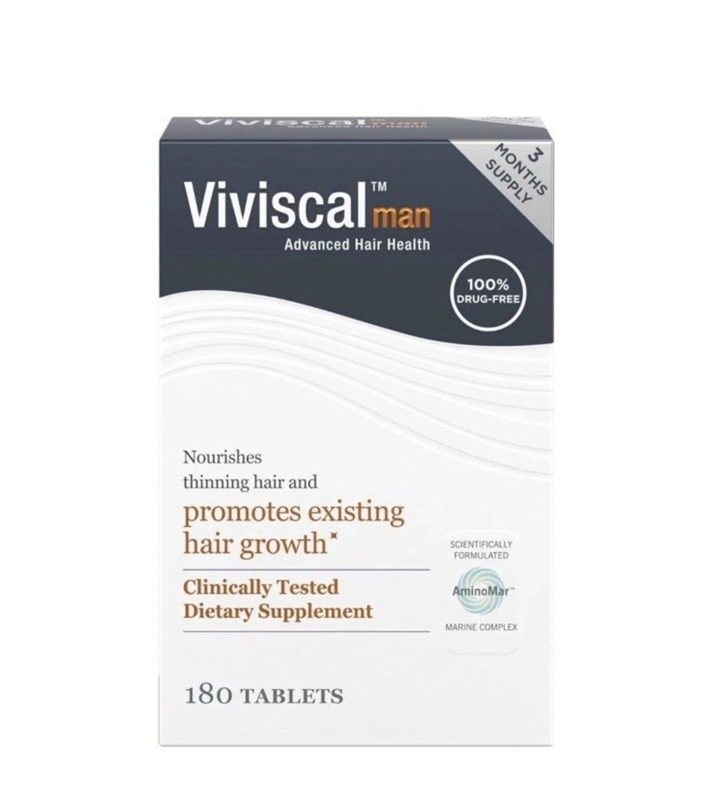 viscal Vi Men’s Hair Supplements Growth 180 Tablets – 3 Month Supply