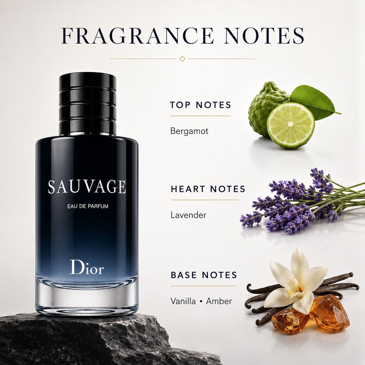 Dior Sauvage Eau De Parfum EDP Spray for Men 3.4 oz 100ml New In Box