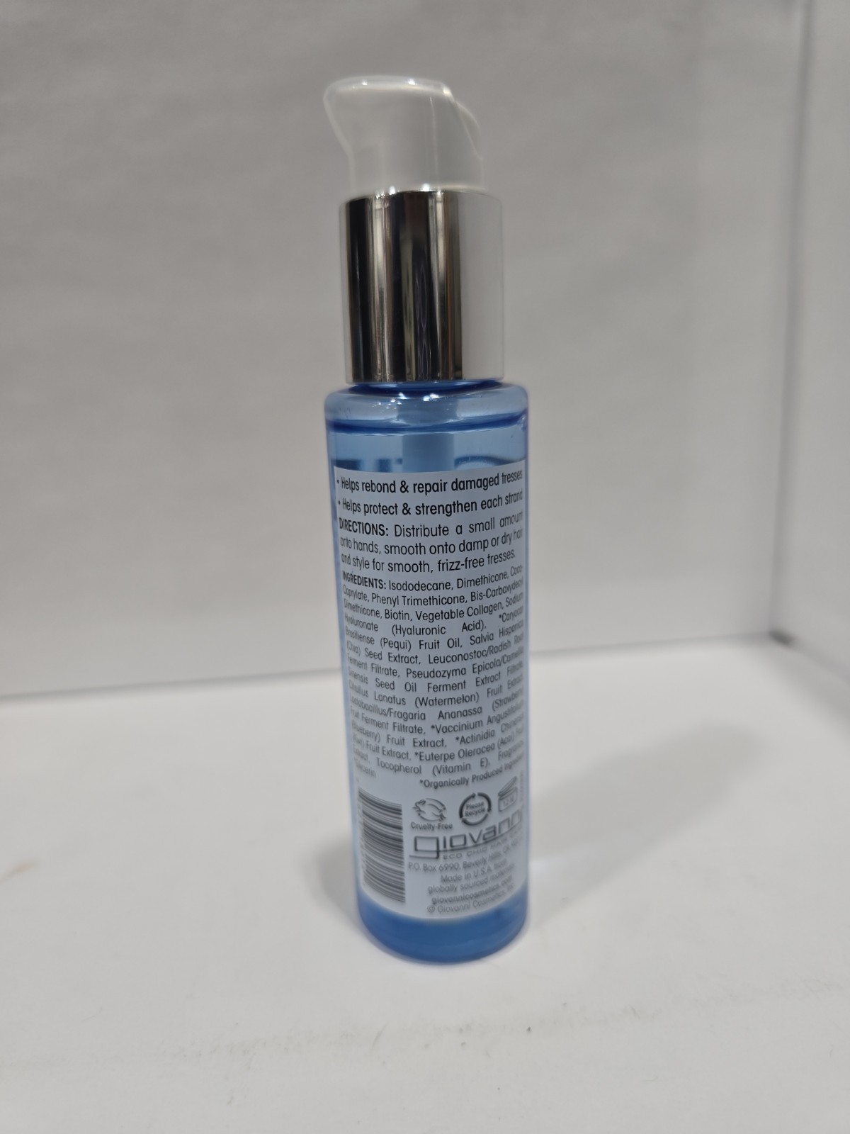 Giovanni Biotin Collagen Rebonding Restoring Hair Oil 1.9 Oz