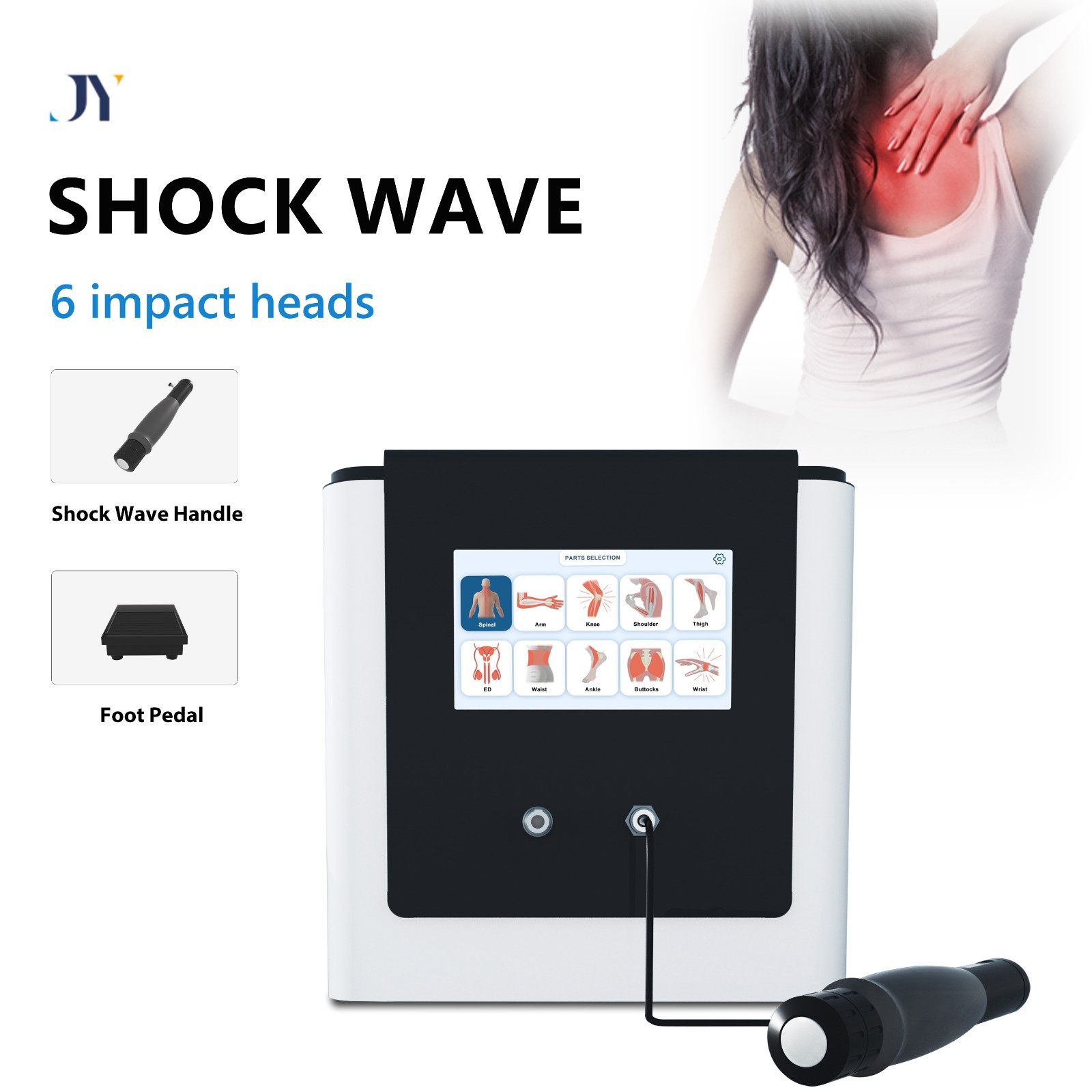 10 Bar Radial ED Shockwave Therapy Machine Deep Relief for Chronic Pain Massage