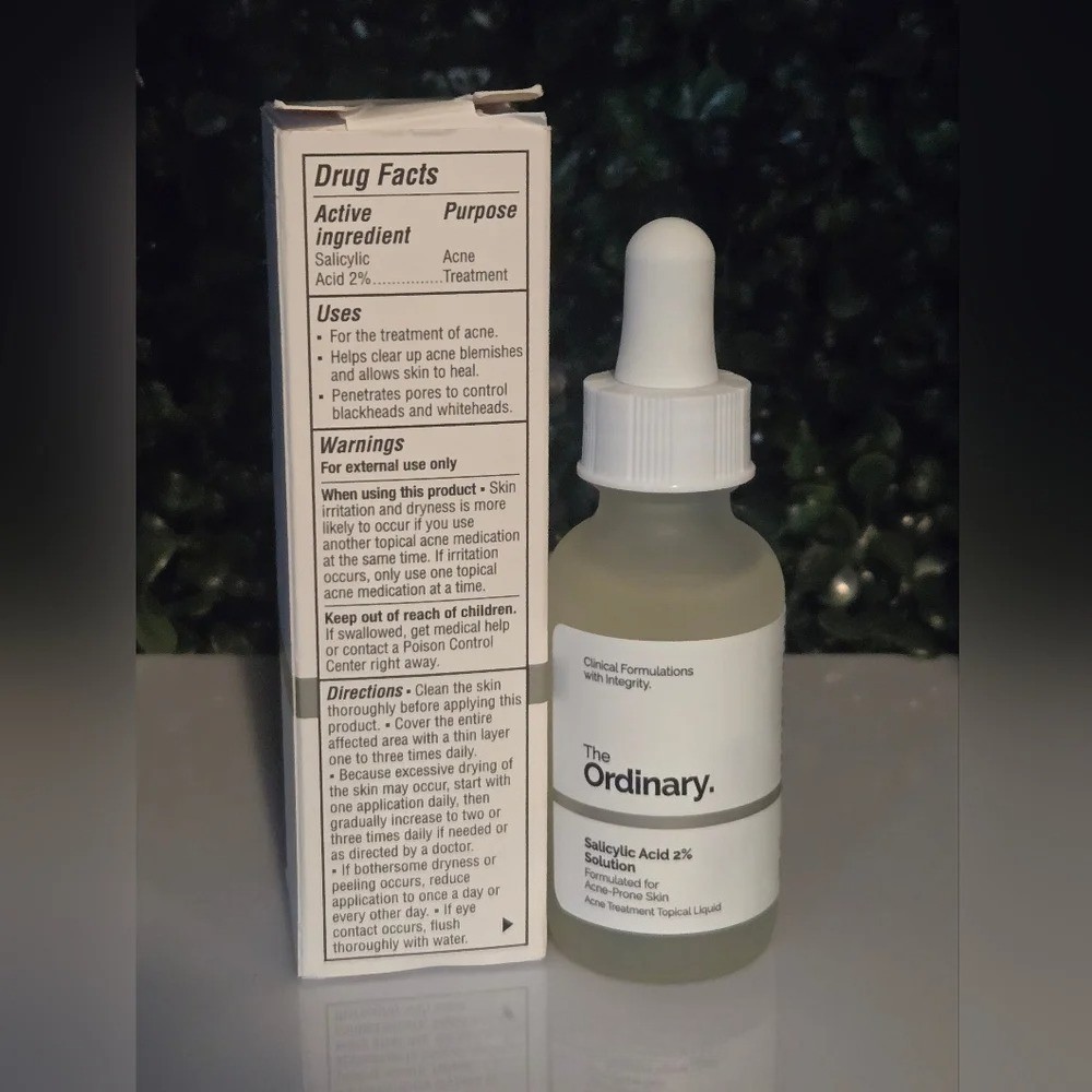 The Ordinary Authentic Salicylic Acid 2% Solution, Exfoliating Serum 1 oz/ 30 mL