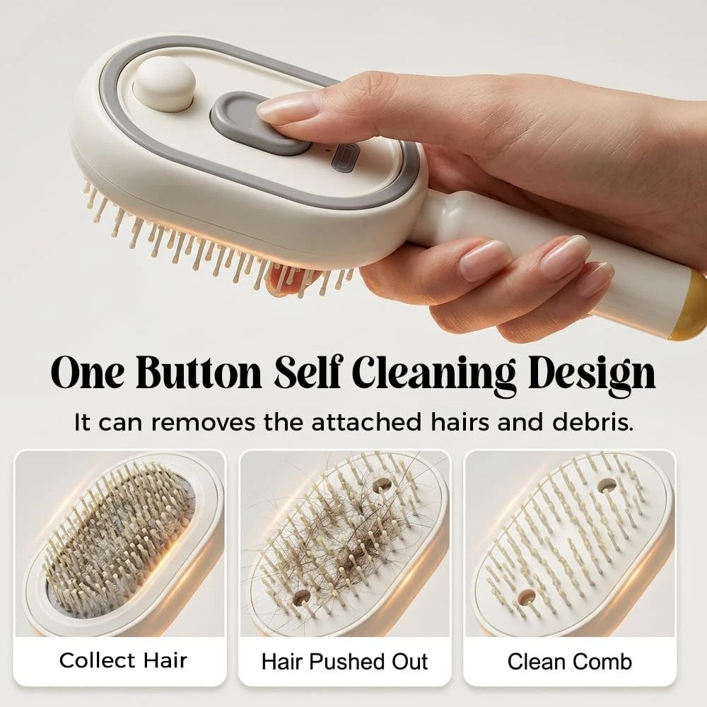 2026 Electric Spray Hair Brush Air Cushion Massage Comb Anti-Static 3-colors US