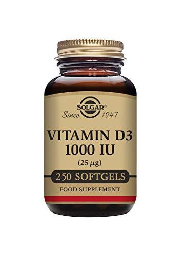 Solgar Vitamin D3 Cholecalciferol 25 mcg 1000 IU 250 Softgels