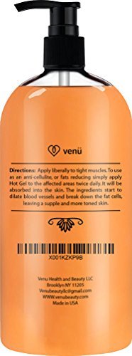 Hot Cream Anti Cellulite & Muscle Relief Gel, Fat burner and pain relief