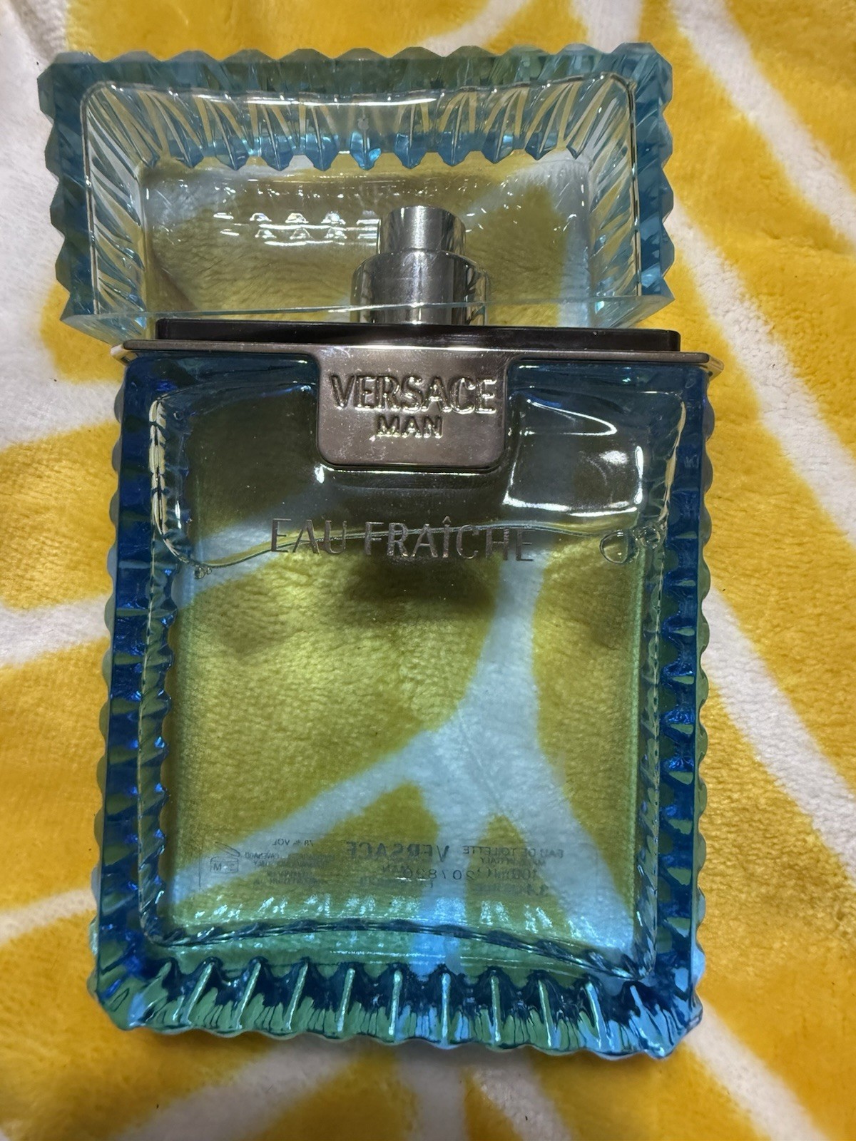 Versace Eau Fraîche Eau de Toilette Spray, Lemon Scent, 3.4 US fl oz