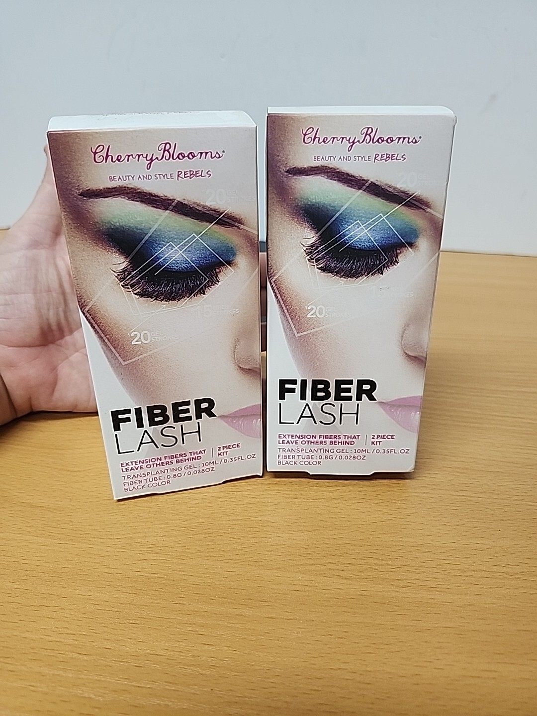 (2) Cherry Blooms Fiber Lash 2 Piece Kit