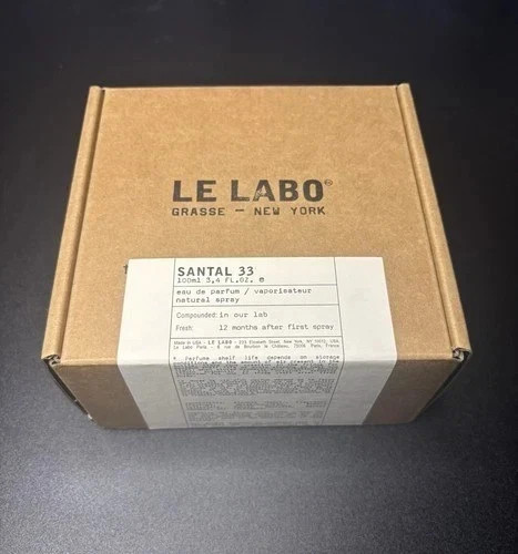 Le Labo Santal 33 3.4 Oz / 100 ML Unisex Eau de Parfum spray New In Box K kribac