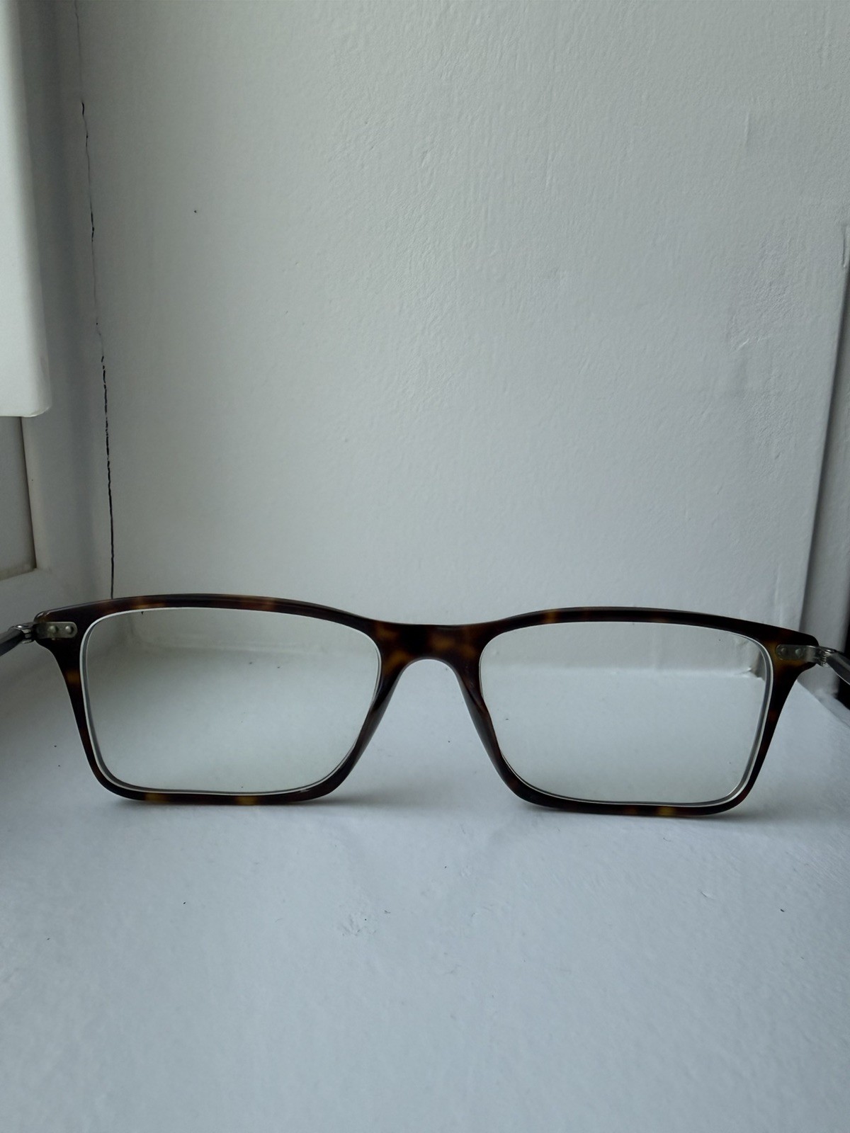 Giorgio Armani Rectangle Man Eyeglasses AR7037 5089 53mm Matte Dark Havana Frame