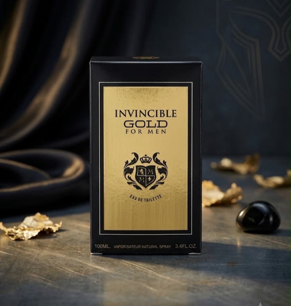 Mirage Brands Invincible Gold for Men Eau de Toilette Spray, 3.4 fl oz