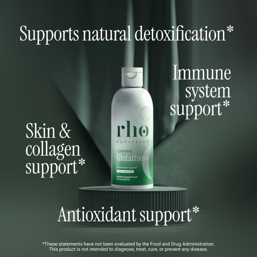Rho Nutrition Liposomal Glutathione – Liquid Detox Immune Skin Health Support