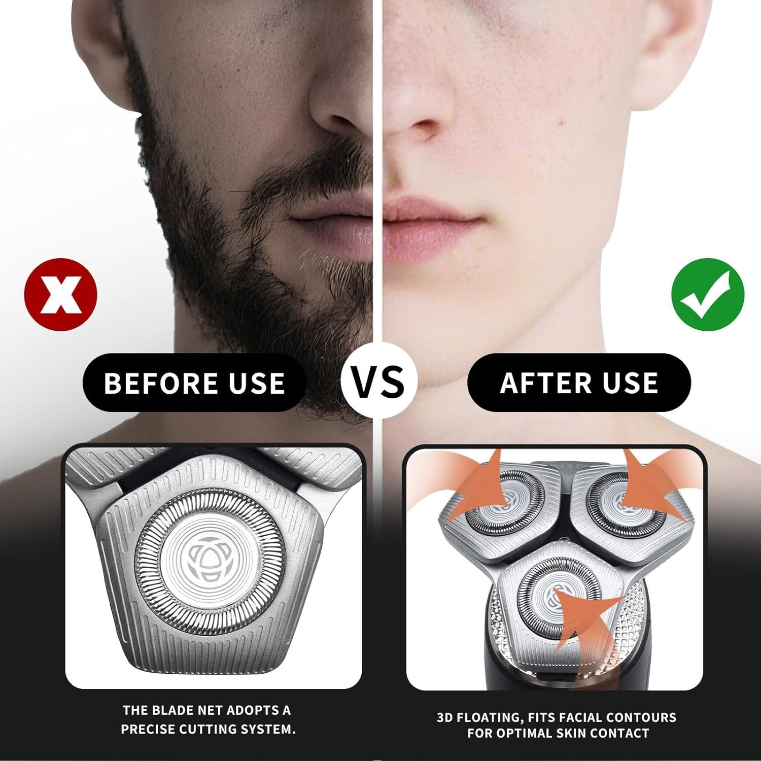 SH71/50 Shaving Head Compatible with Phili*s Shavers Series S5000 (S5XXX),S7000