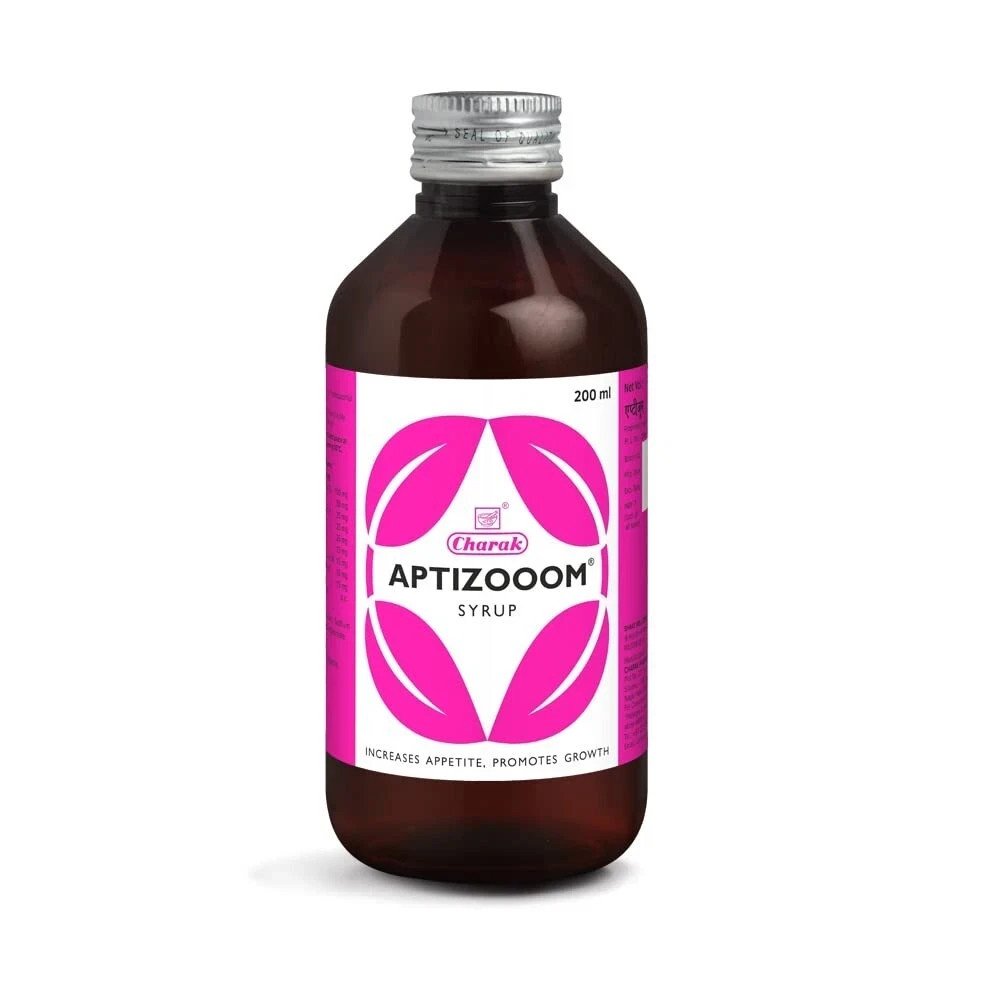 Charak Pharma Aptizooom Syrup – 200 ml For Boosting Healthy Appetite