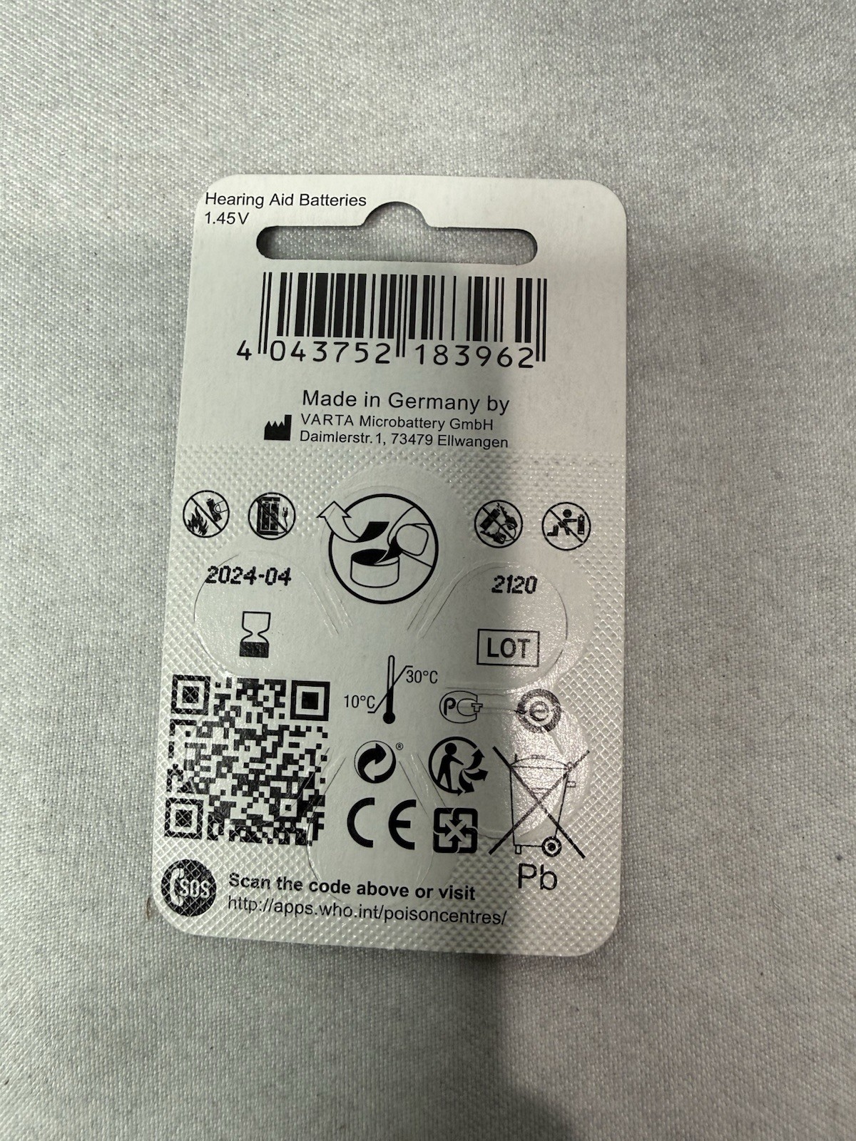Power One Zinc Air P312 Hearing Aid Batteries (108) Total Exp 2024