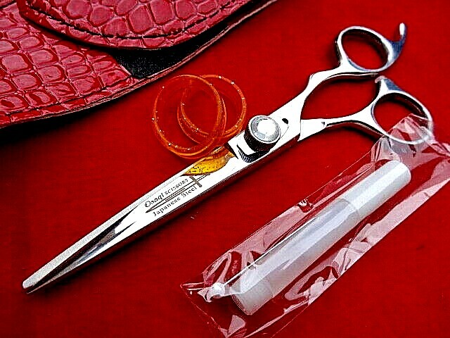 Money Back Warranty_TOP 6″(6.5″) Hairdressing Hair Scissors Japanese Steel_oil