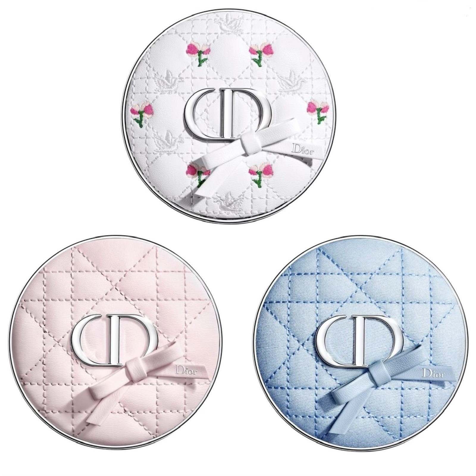 Dior Bow Forever Cushion [ Case Only ] Pink Blue Bow Limited Edition [Pre Order]