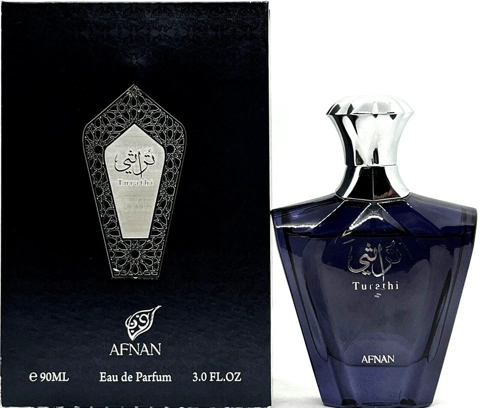 AFNAN TURATHI BLUE HOMME EAU DE PARFUM SPRAY MEN 3.0 Oz / 90 ml BRAND NEW ITEM!