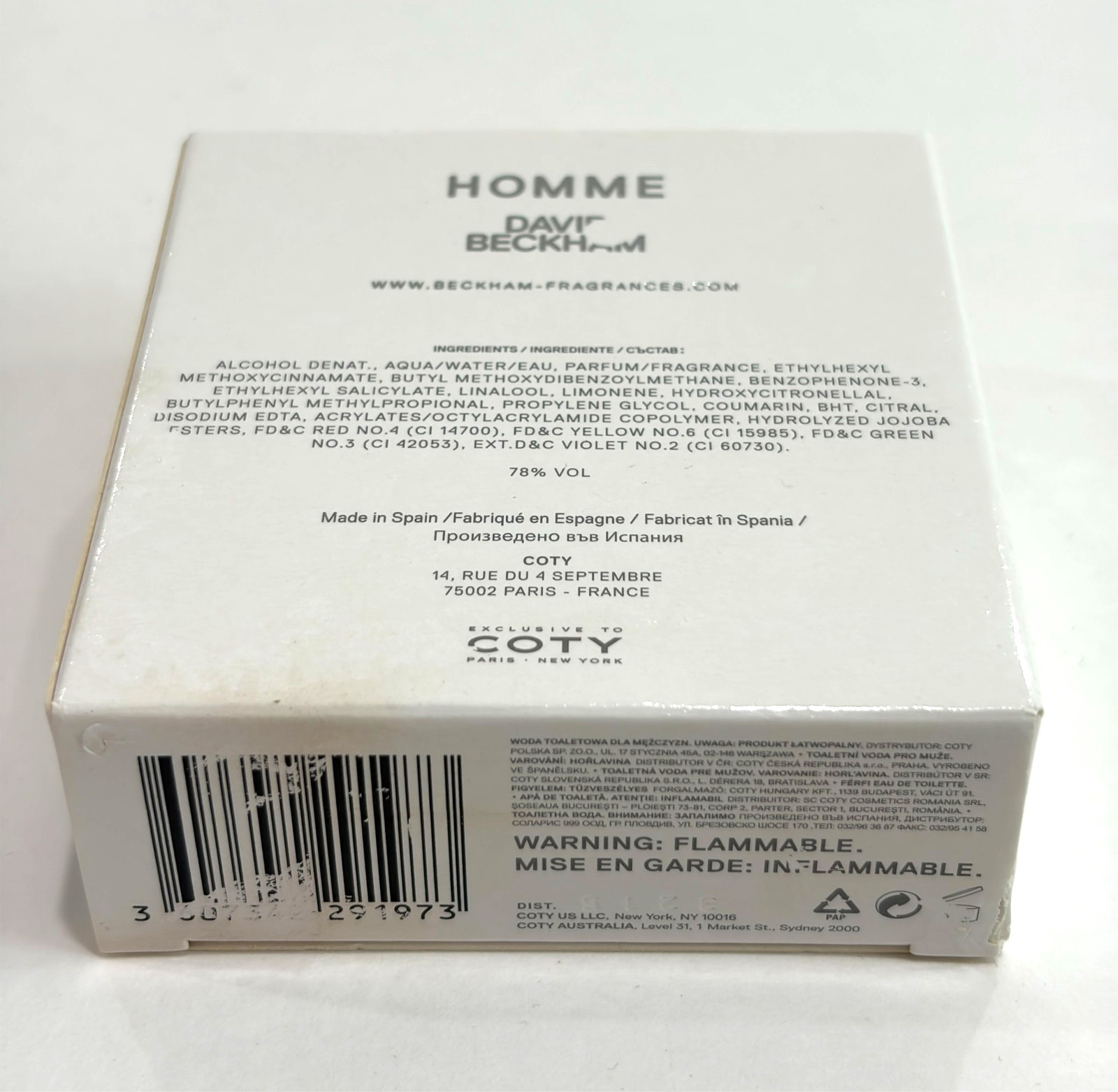 David Beckham Homme Eau De Toilette 1 fl oz / 30ml Spray New As Photos