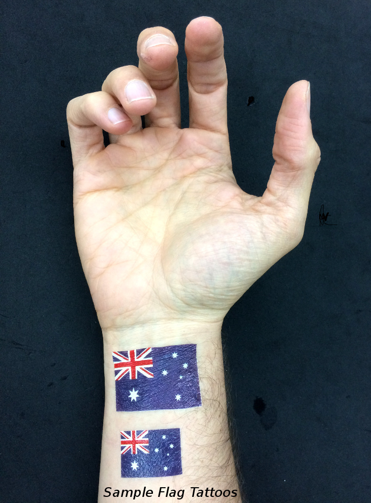 40 Tattoos: United States Of America Flag, American Patriotic Party Favors U.S.