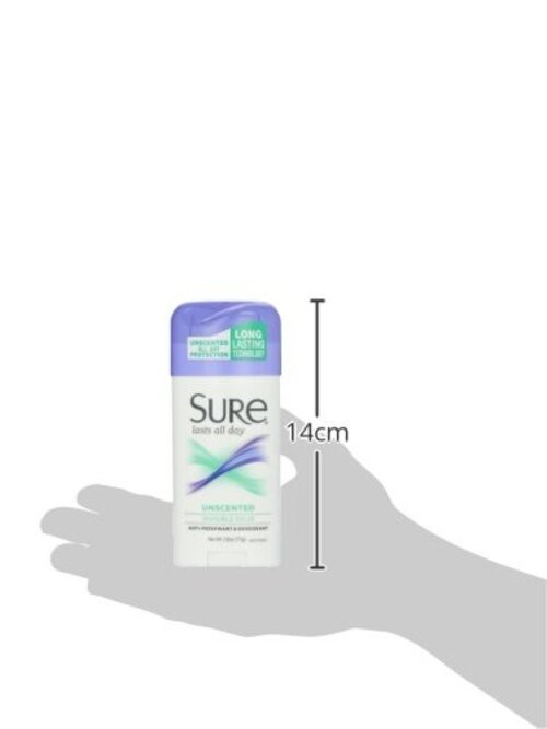 Sure Deodorant Invisible Solid – 2.6 oz 2.6 Ounce (Pack of 1) Unscented