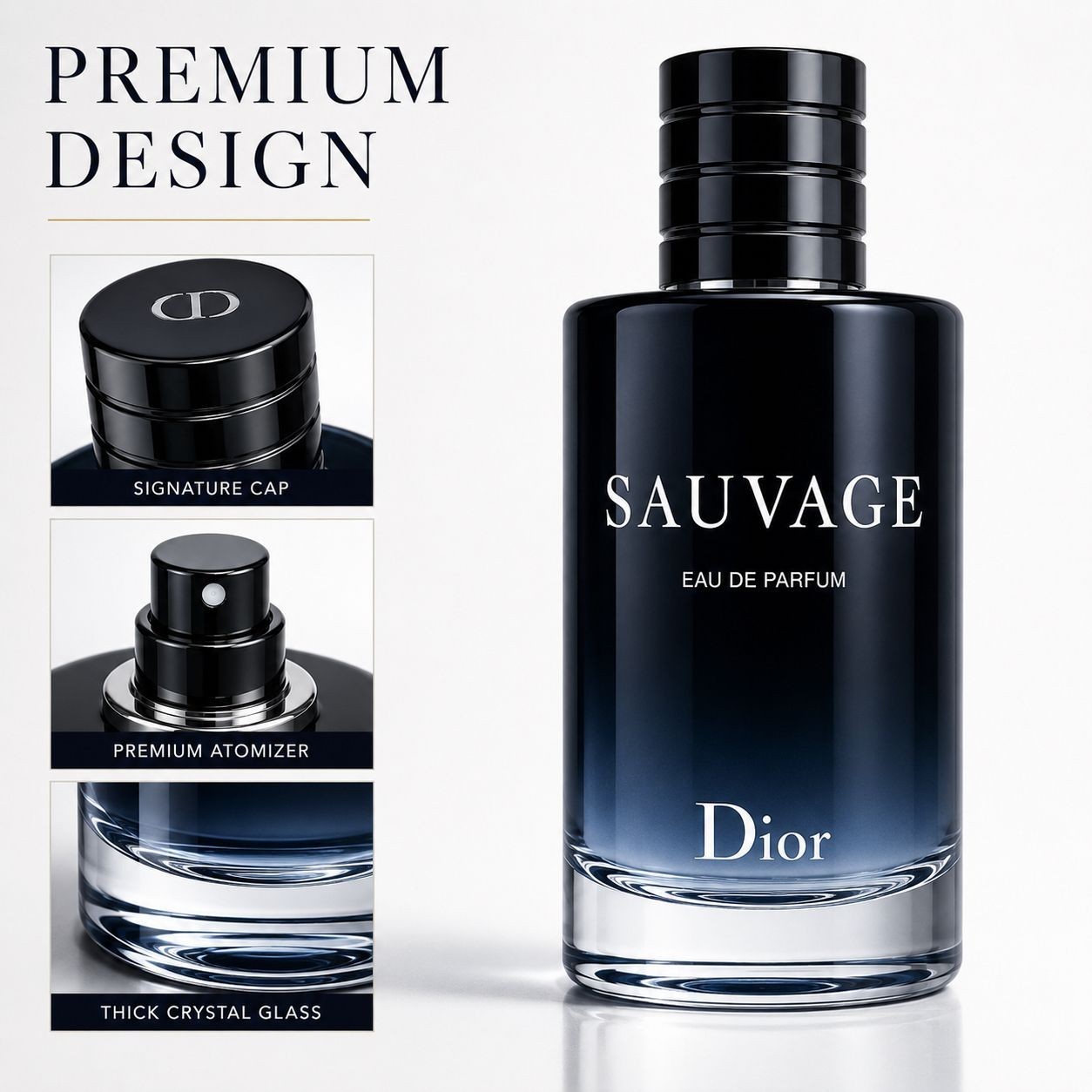 Dior Sauvage Eau De Parfum EDP Spray for Men 3.4 oz 100ml New In Box