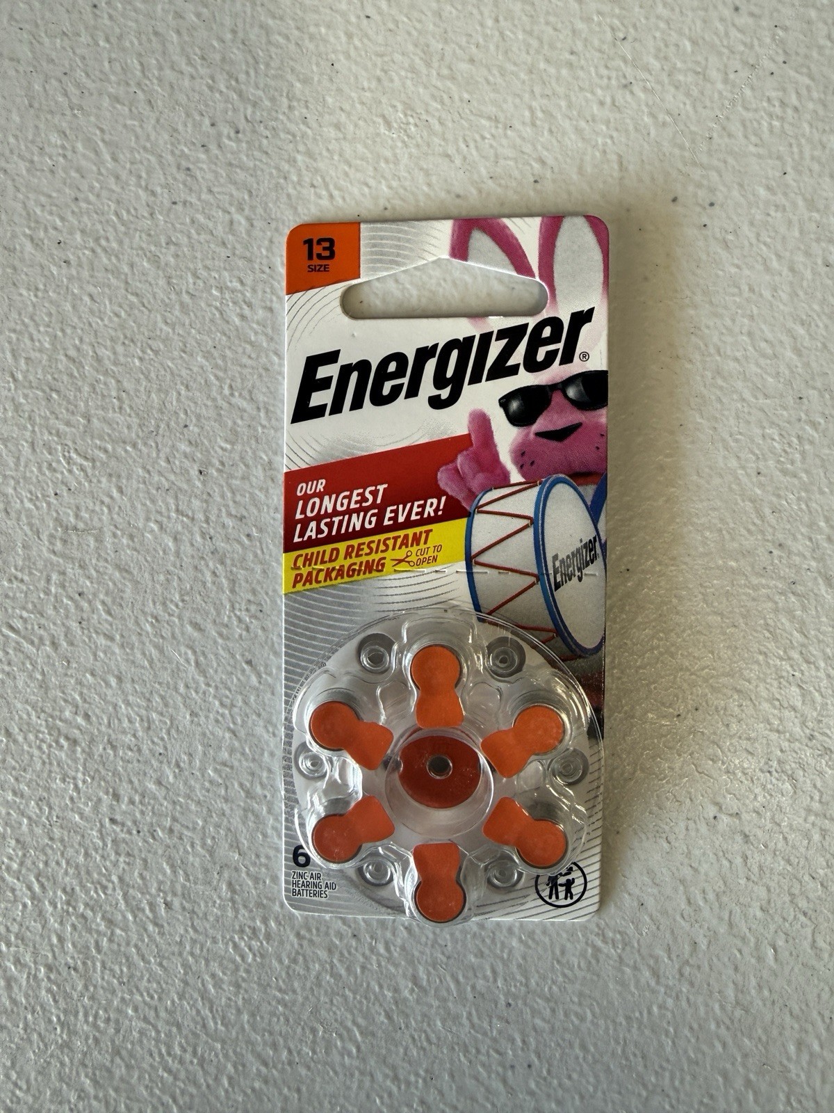 Energizer Size 13 Hearing Aid Batteries 8 Pack Zinc Air New Sealed