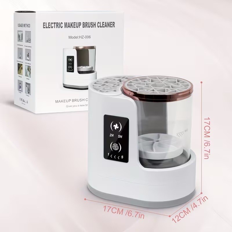 3 In 1 Electric Makeup Brush Cleaner Dryer USB Automatic Portable