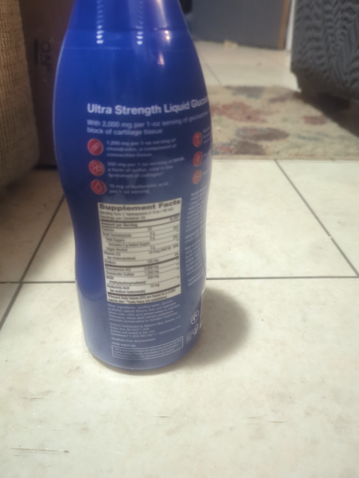 Nature’s Way Joint Movement Glucosamine Liquid – 33.8oz ULTRA STRENGTH Brand New