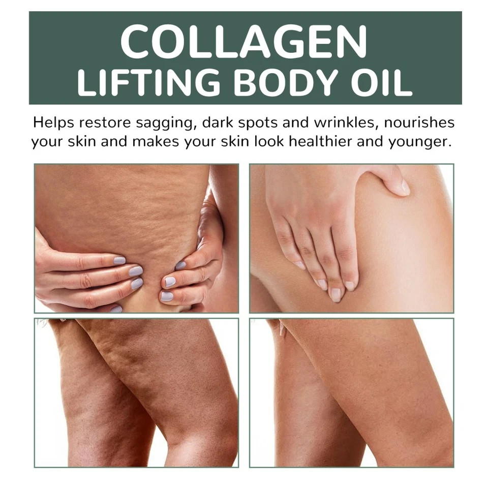 Collagen Lifting Firming Body Oil Skin Tightening Hydrating Massage Oil 100ml