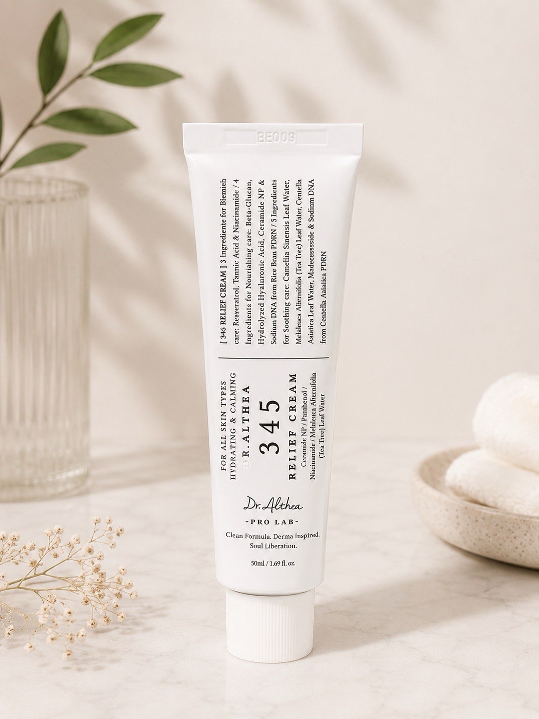 345 Relief Crema Dr Althea 50 ML. 1.69 Fl Onz clean formula.