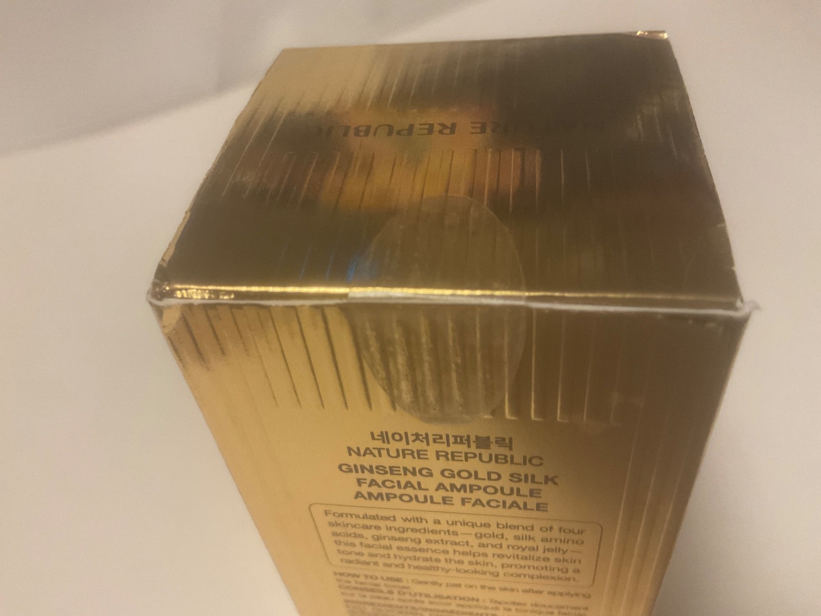 Nature Republic Ginseng Gold Silk Facial Ampoule Serum 3.38 fl oz – Exp 04/28