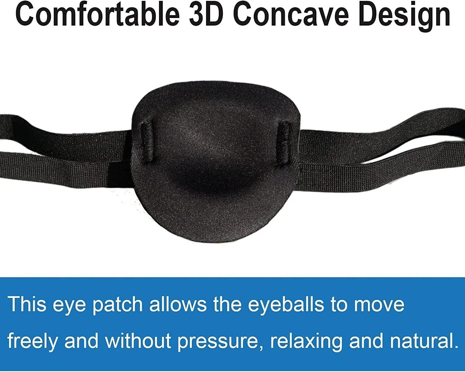 2PCS 3D Adjustable Eye Patches for Left or Right Eyes for Adults and Kids USA