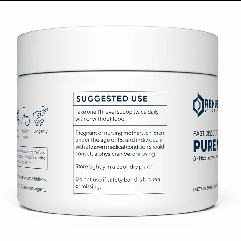 1-3 Pack Latest date Renue By Science PURE Powder 100 Gram Jar Nicotinamide