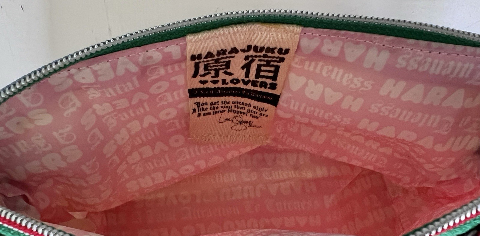 HARAJUKU LOVERS Cosmetic Travel bag GWEN STEFANI Makeup Toiletry Case NEW