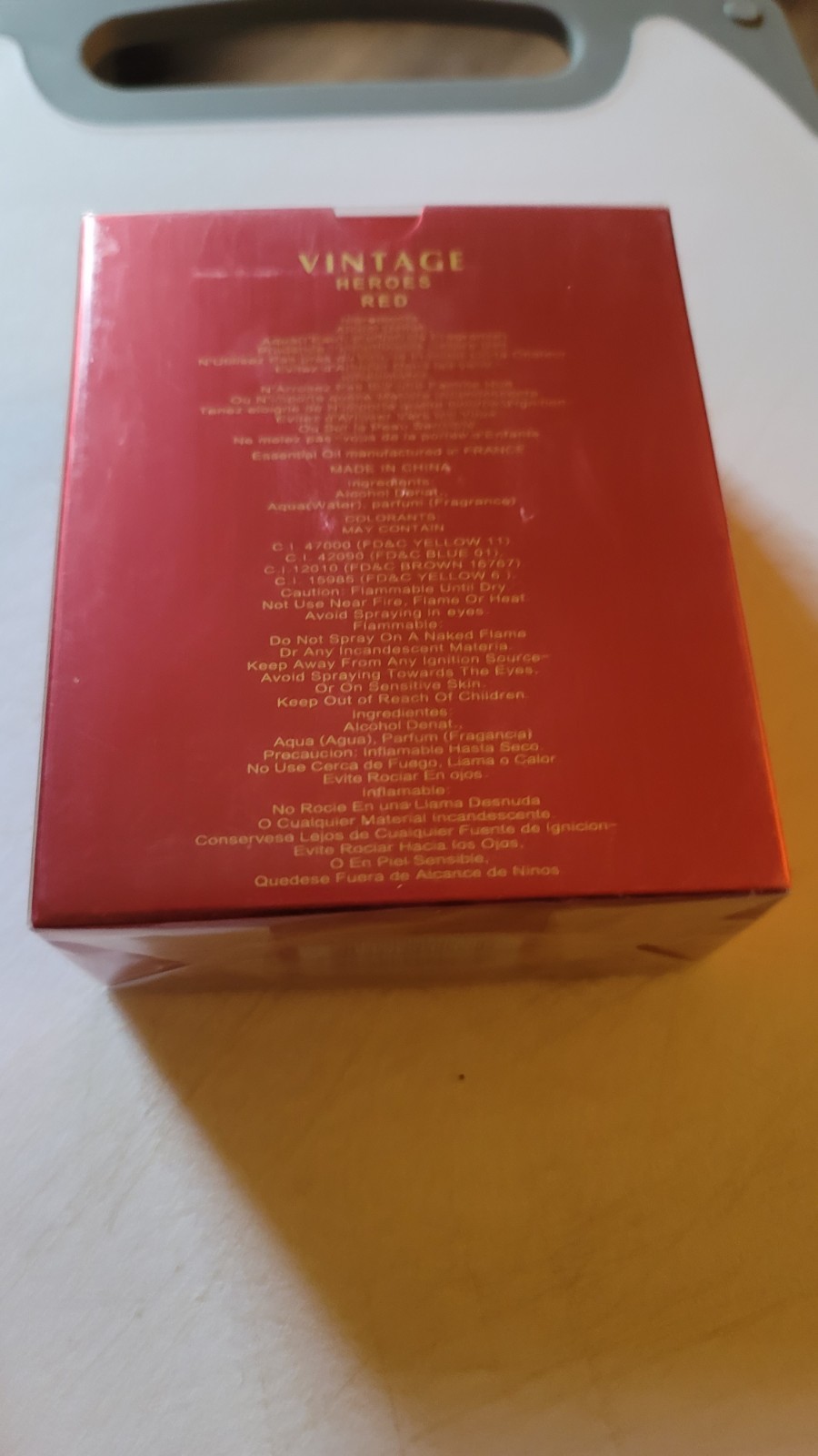Vintage Heroes Red Eau de Parfum Spray, Regular Size 3.4 fl oz