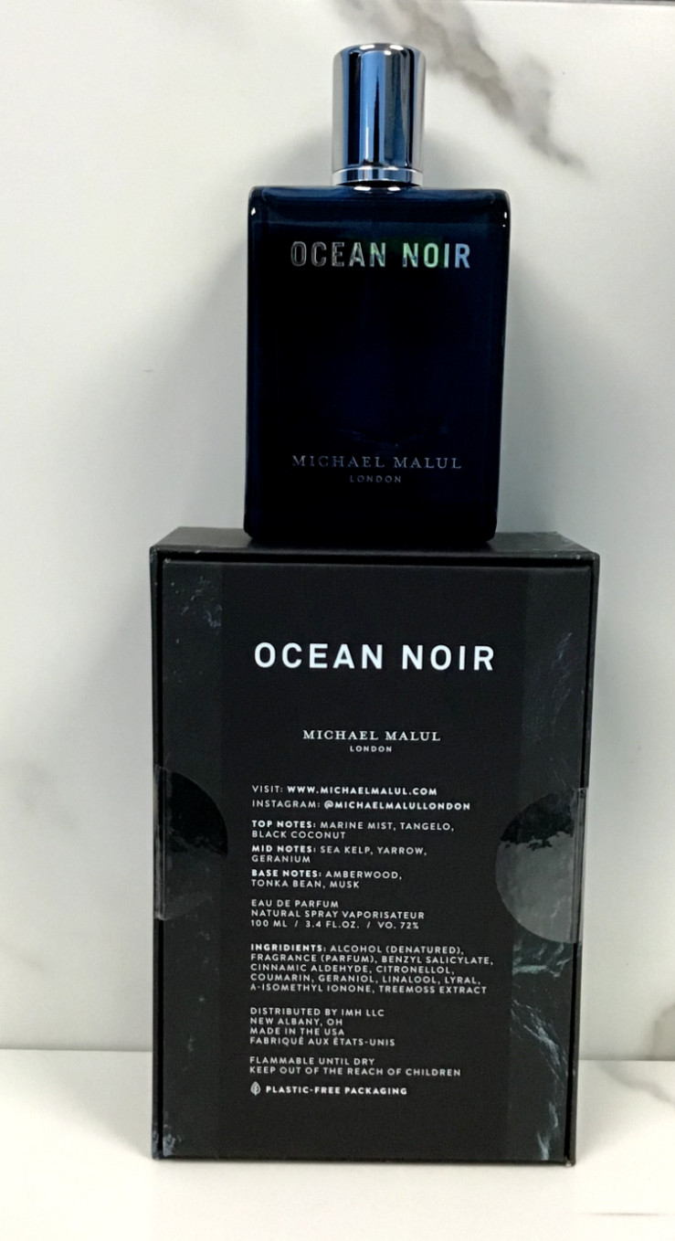 Michael Malul Ocean Noir 3.4 oz / 100 ml eau de parfum for men Spray New