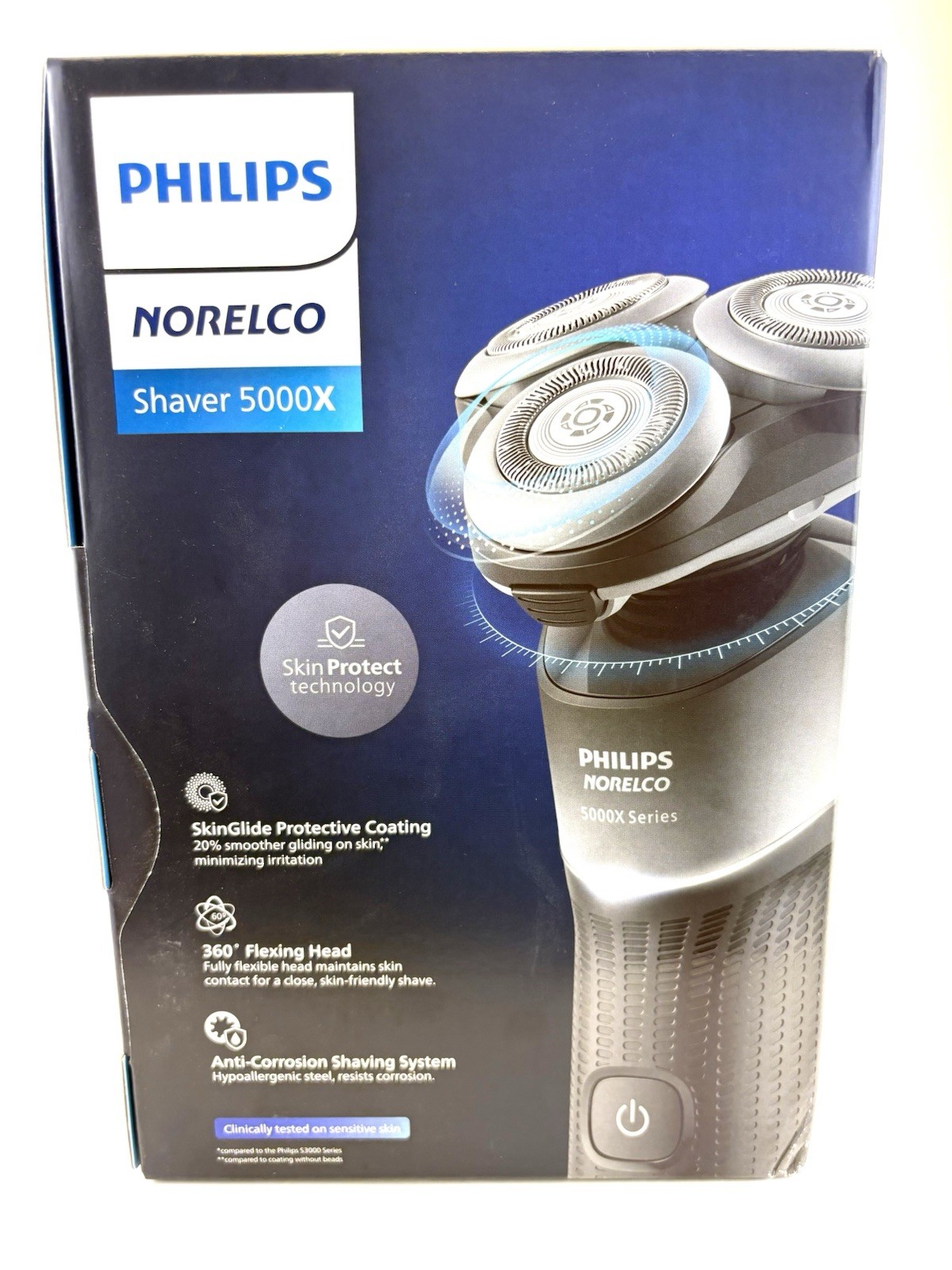 Philips Norelco Shaver 5000X Men’s Wet Dry Cordless Rechargeable Shower Proof