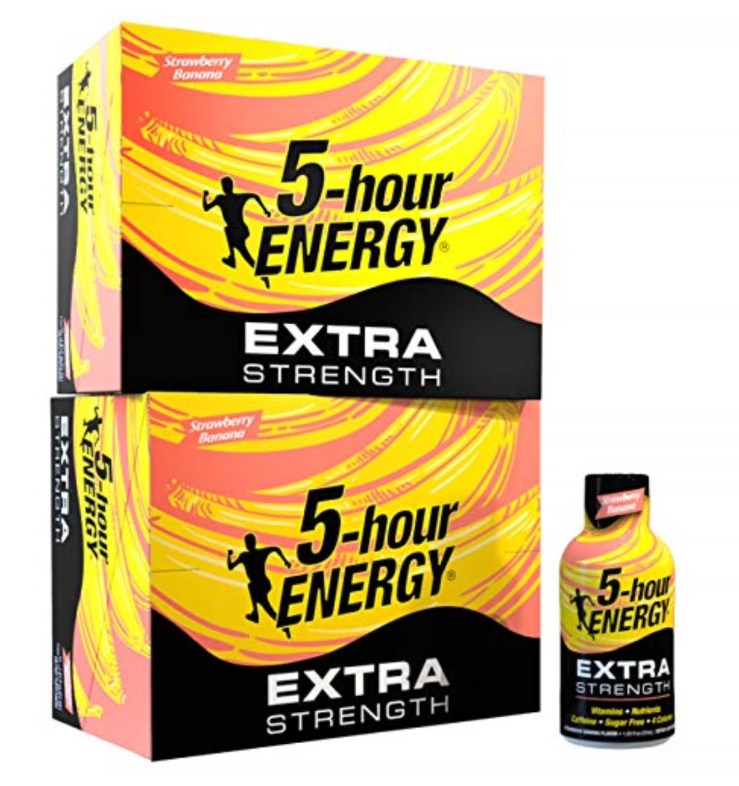 5-hour ENERGY | EXTRA Strength | Strawberry Banana | 1.93oz | 24 Count Pack-NEW