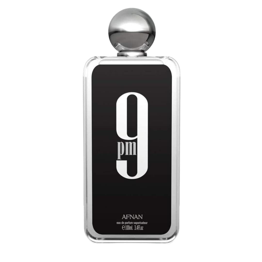 AFNAN 9 PM EAU DE PARFUM SPRAY FOR MEN 3.4 Oz / 100 ml